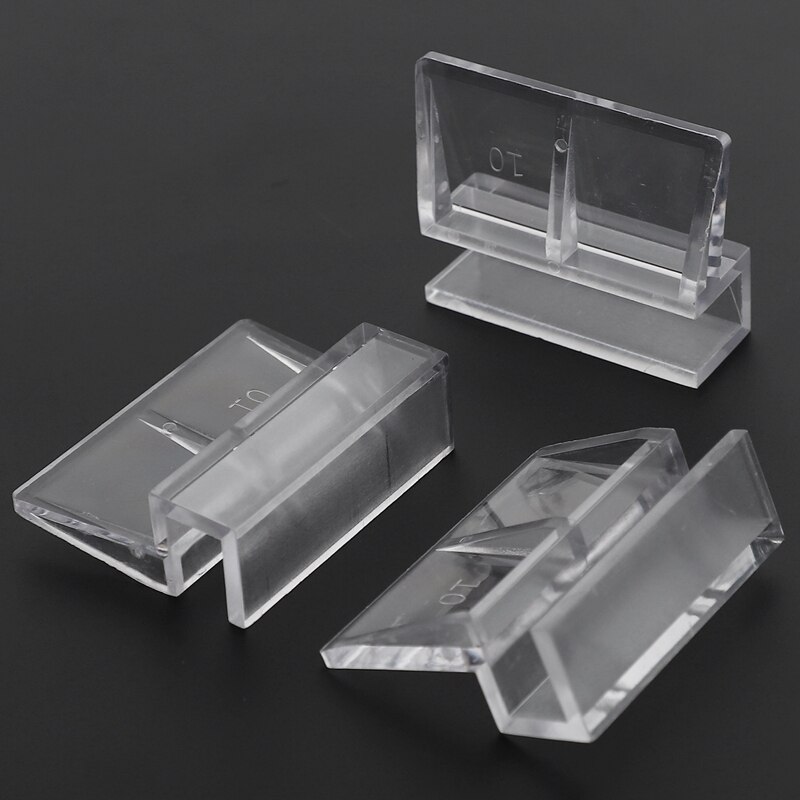 4pcs Acrylic Clip Holder Gl Lid Holder for Aquarium Fish Tank 10mm