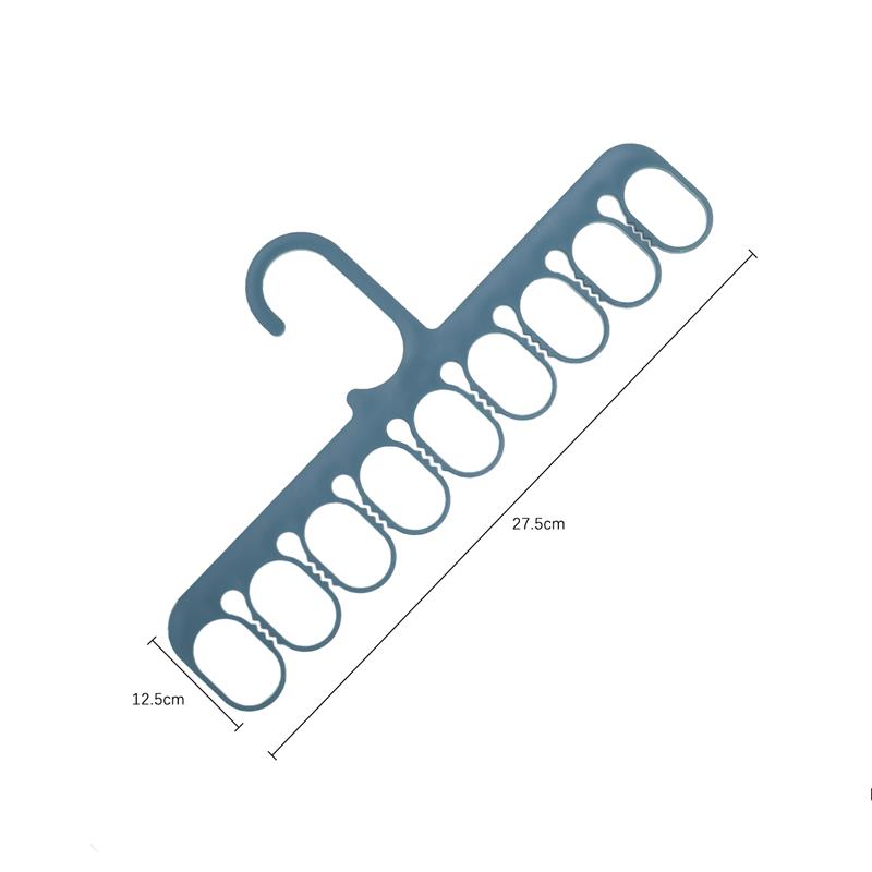 Coat Hanger Multifunctional Clothes Drying Rack Drying Clothes Pants Socks Towel Wardrobe Space Saver Hook Plastic Organize: Blue