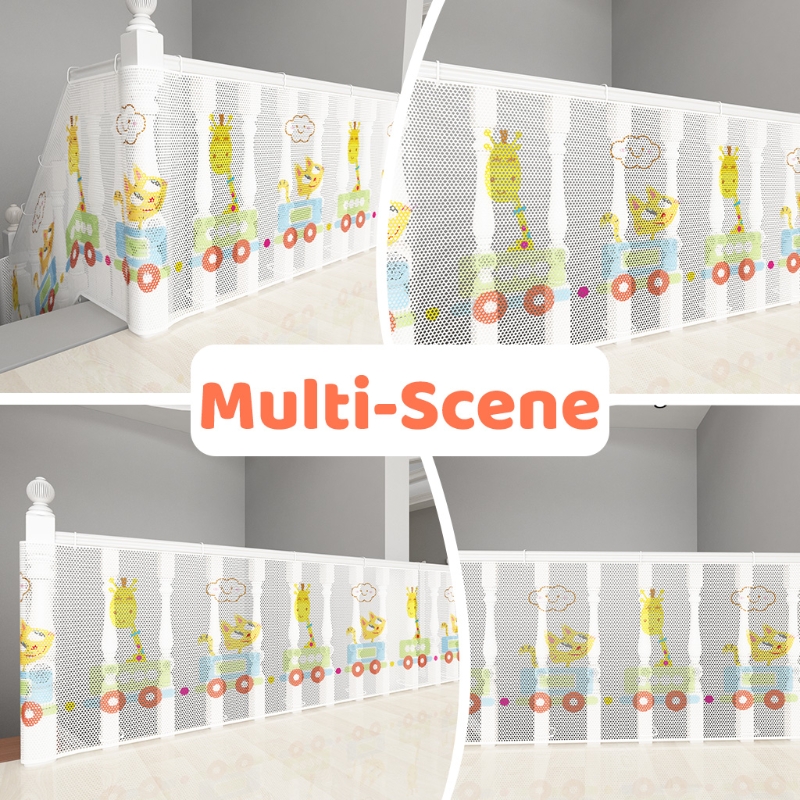Banister Guard Colorful Mesh Baby Safety Stairs Thicken Rail Net Child Proofing Balcony Staiway Railing Protective Net