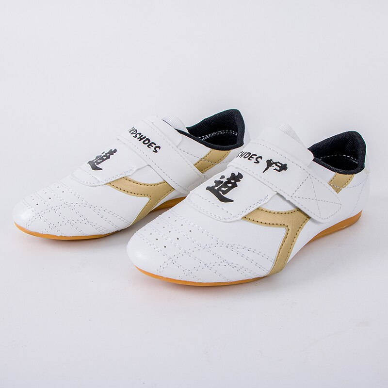 2017cheap Child sneaker PU leather Taekwondo Shoes soft sole breathable Martial Arts Training shoes karate Comfortable WTF shoe
