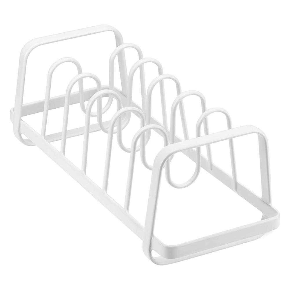 Multifunctional Pot Lid Holder Lid Organizer Pot Lid Rack Storage Pan Lid Cover Cabinet Pantry Dish Holder Rack Organizer: Default Title