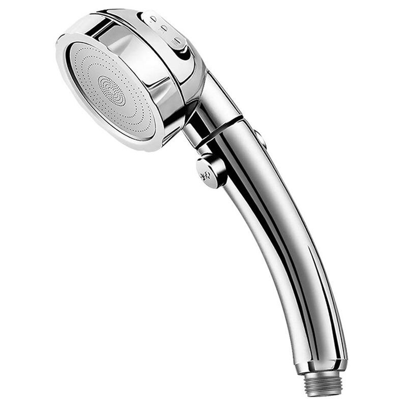 CSS Handheld Shower Head High Pressure Chrome 3 Spary Setting with ON/OFF Pause Switch Water Saving Adjustable Luxury Spa Detach