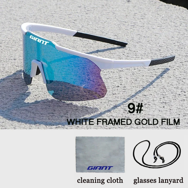 Jättestora cykelsolglasögon för män och kvinnor, mountainbike, landsvägscykel, cykelsolglasögon, utomhusglas med fodral, cykelglasögon: Mörk khaki