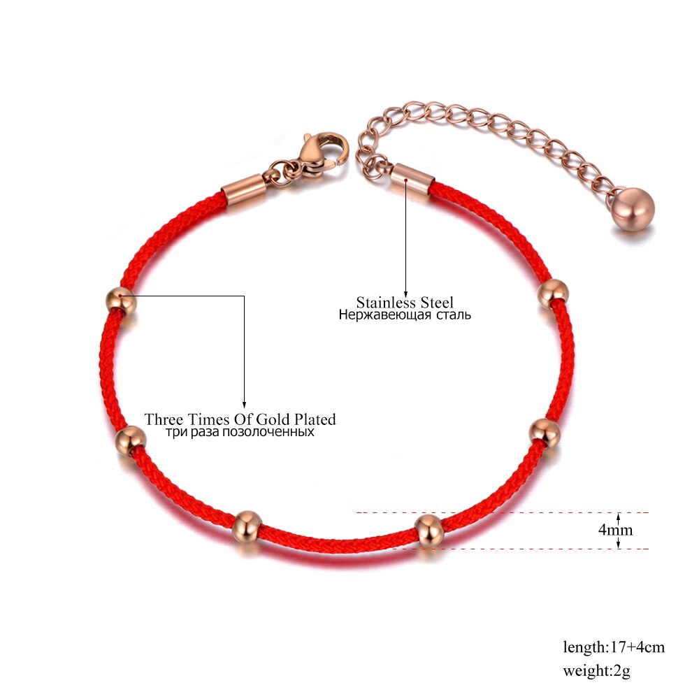 Lokaer etnische chinese roestvrijstalen rode touw handgeweven armbanden voor vrouwen en meisjes, geluksarmband sieraden  b19146