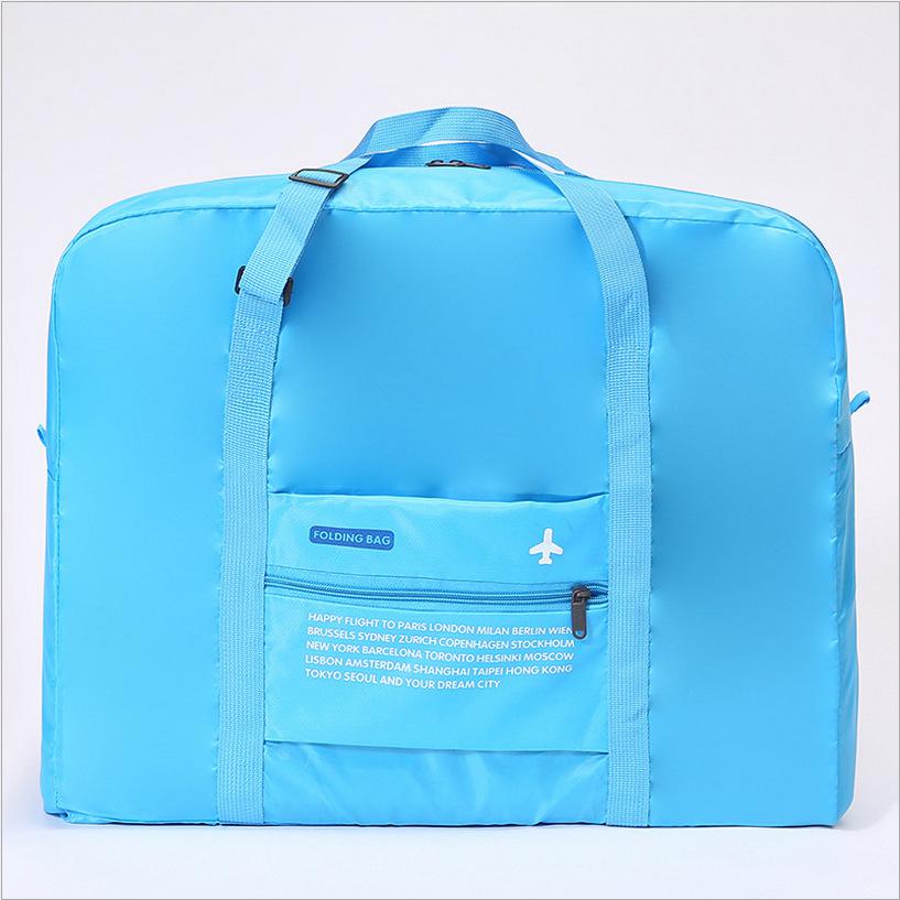 Opvouwbare Grote Capaciteit Reistas Polyester Messenger Handige Tas Cross Body Opbergzakken Maleta Deportiva Mujer Bagage Tas: Blue