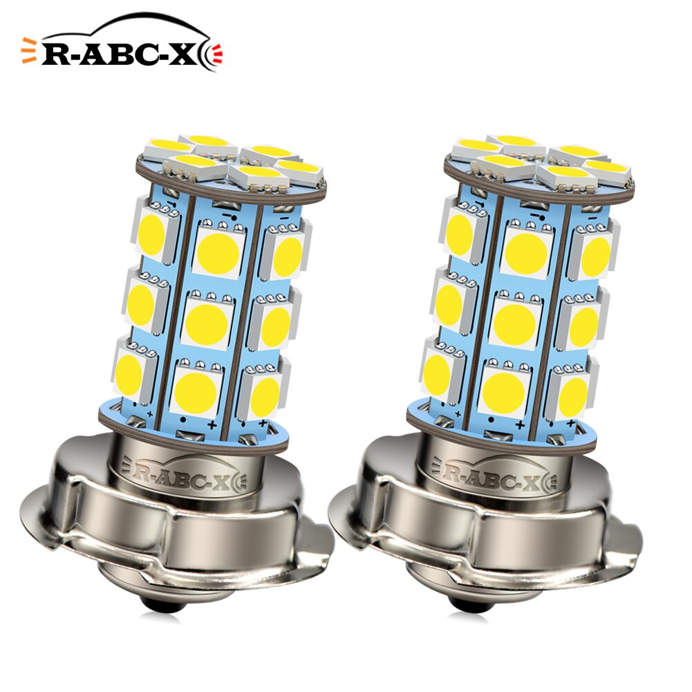 2 pièces P26S LED moto rcycle Phare Ampoule DC 6 V 12 V 8 W 720LM 6000 K moto lumière 5050 27SMD Scooter Accessoire moto rbike lampe frontale