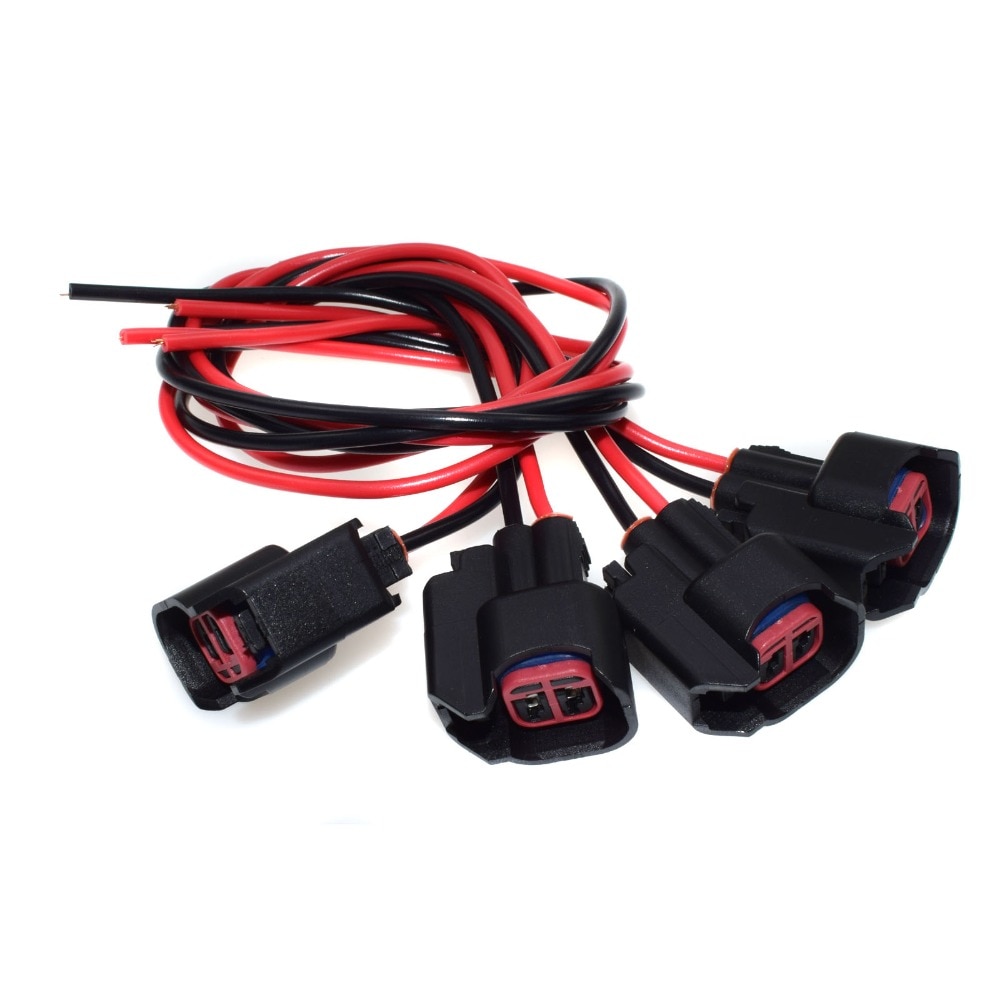 ISANCE Fuel Injection Connector Plug &amp; Pigtail Wires For Ford Chevrolet Cadillac Mazda Dodge Jeep Hyundai OE# S824 WPT-159