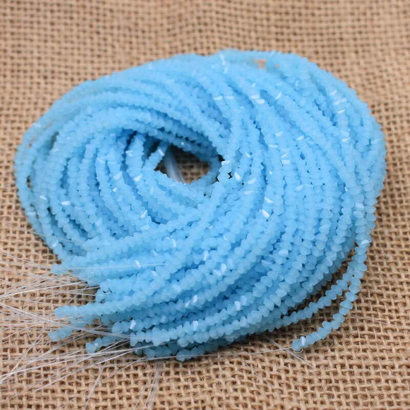 Solid 26 color 2mm 130pcs Triangle Crystal Glass Beads Seed Czech Beads For Jewelry Making DIY Needlework Earring Necklace: Navy Blue