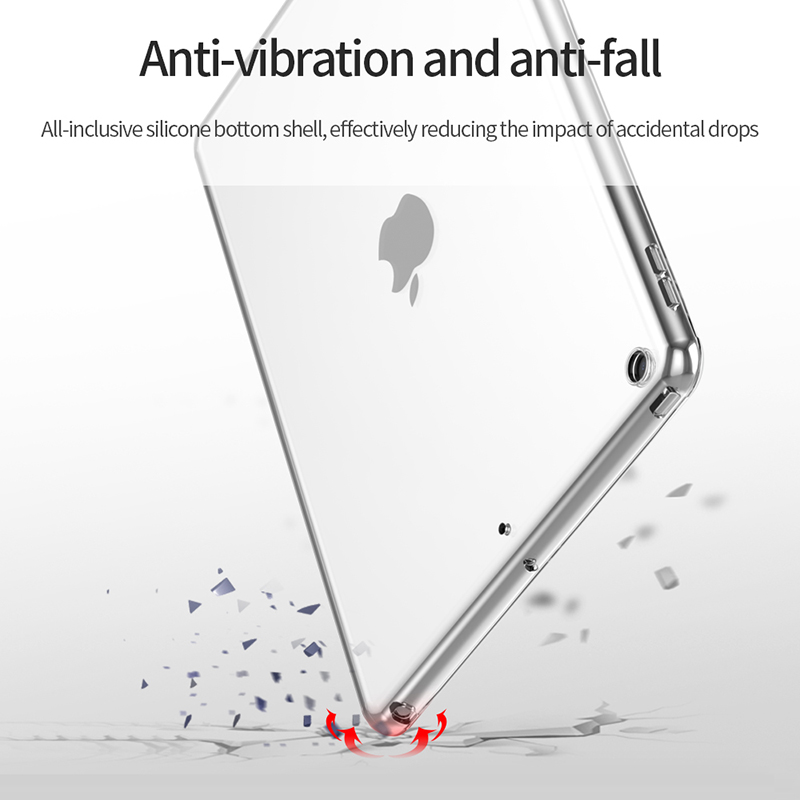 Soft Silicone Case For Apple iPad Pro 12.9 inch 6th 5th 4th 3th generation Flexible Transparent Cover Bumper