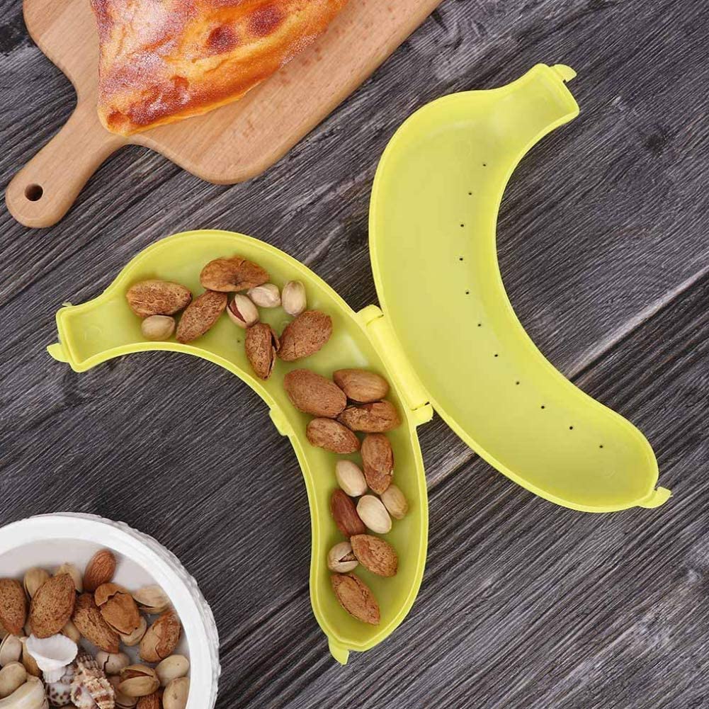 3/6 st banansparare utomhus bananskyddsbehållare förvaringsbox fruktsparare bananfodral bananhållare lunch resa