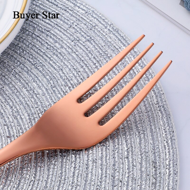 Buyer Star-cucharas de servicio y tenedor para ensalada, colador de cocina de acero inoxidable, iridiscente arcoíris, 7 colores, tamaño grande, 3 piezas