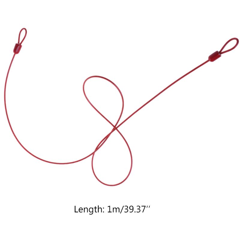 Bicycle Lock Steel Wire Cable 1m Safety Loop Cycling Bike Protector Anti Theft