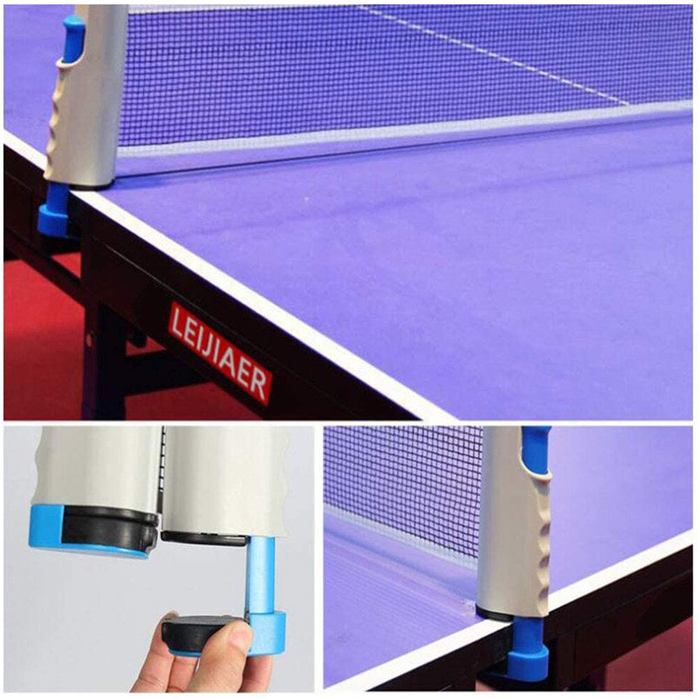 Games Table Tennis Ping Pong Set 2 Paddle Bats 3 Balls Extending Net Portable Table Tennis Set Equipment Body Fitness Strength