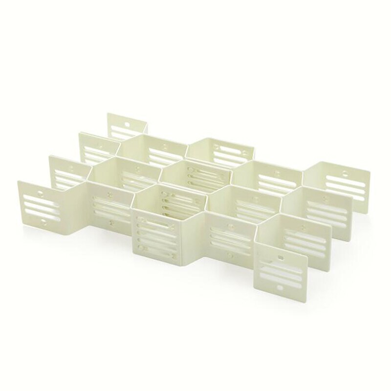 Adjustable Clapboard Drawer Divider Partition Storage Organiser Wardrobe Closet Separator Socks Division: white