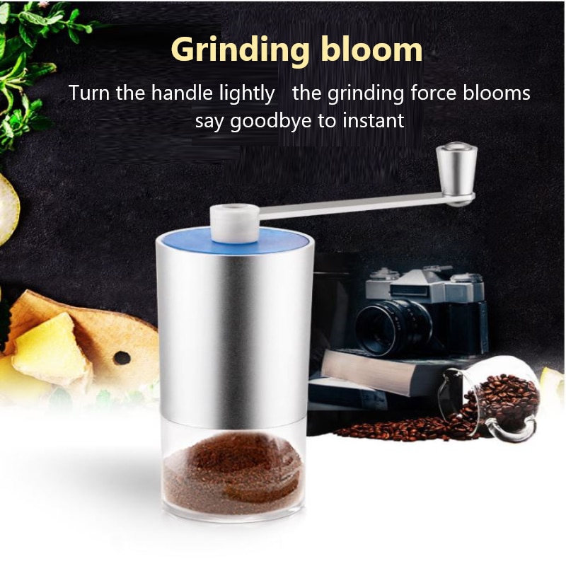 Office Hand-held Coffee Grinder Mini Kitchen Salt Pepper Grinder Powerful Beans Spices Nut Seed Coffee Bean Grind Mill Nuts