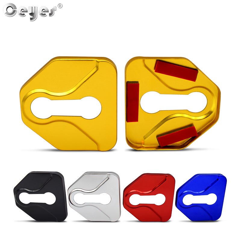 4Pcs Car Accessories door lock cover sticker For Subaru FORESTER Crosstrek vx Outback LEGACY impreza ASCENT LEVORG WRX styling