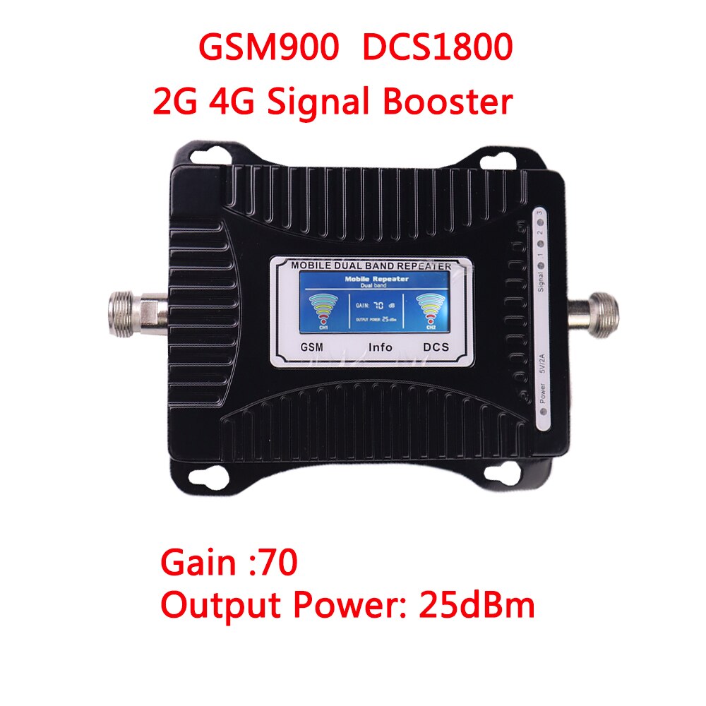 2G 4G Signal Booster GSM 900 4G LTE 1800 Repeater GSM 1800mhz Mobile Signal Booster DCS Dual Band Cellular Amplifier booster