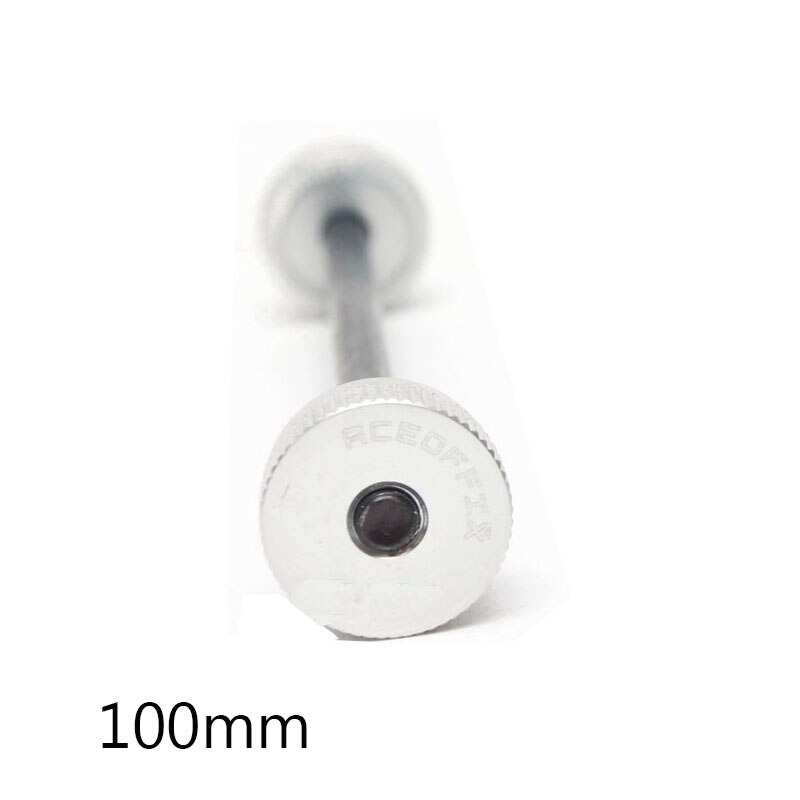Aceoffix-eje de cubo para bicicleta plegable Brompton, liberación rápida, alta resistencia, 74mm, 100mm: silver 100mm