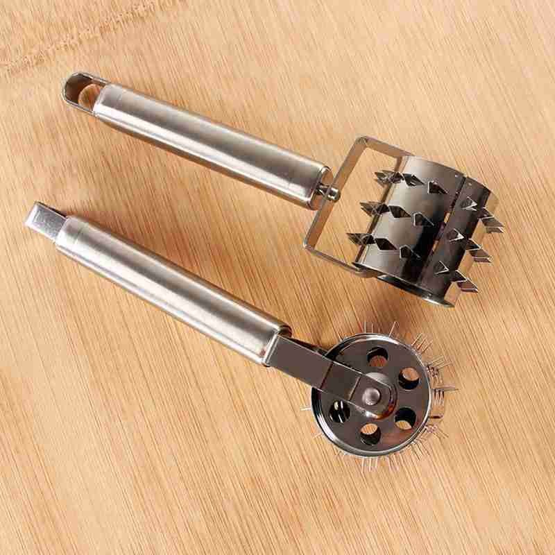 Stainless Steel Meat Tenderizer Steak Meat Wheel Rotating Cooking Supplies Poultry Mallet Claws Needle Pork Beef Kitchen Ha Q6B6