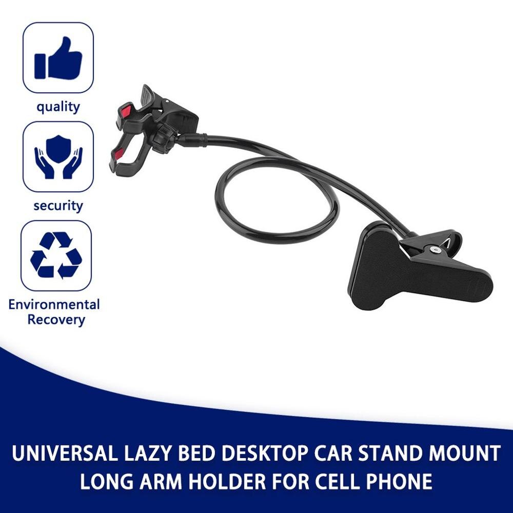 Universal Lazy Bed Desktop Auto Stand Mount Lange Arm Houder Voor Mobiele Telefoon 360 Graden Auto Mobiele Telefoon Mobiele telefoon Houders