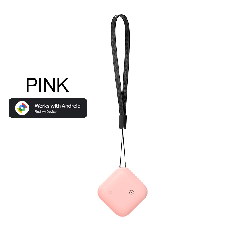 Google Tracker GPS-Finder, Android-Lokalisierer, Anti-Verlust-Gerät, Handy, Mobiltelefon Schlüssel, Haustier-Auto-Geldbörse, genaue Suche, Arbeit mit Google finden mein: Rosa