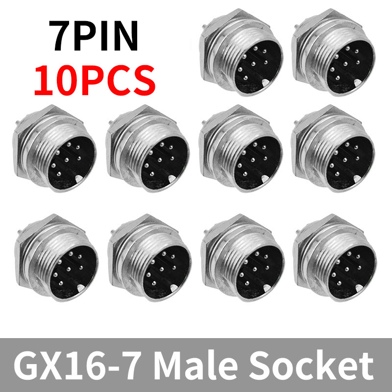 GX16*10PCS Cable Connector 5/8" 2Pin3pin4pin 5pin6pin7pin8pin9pin10pin Male Plug Female Socket Connectors: Brown