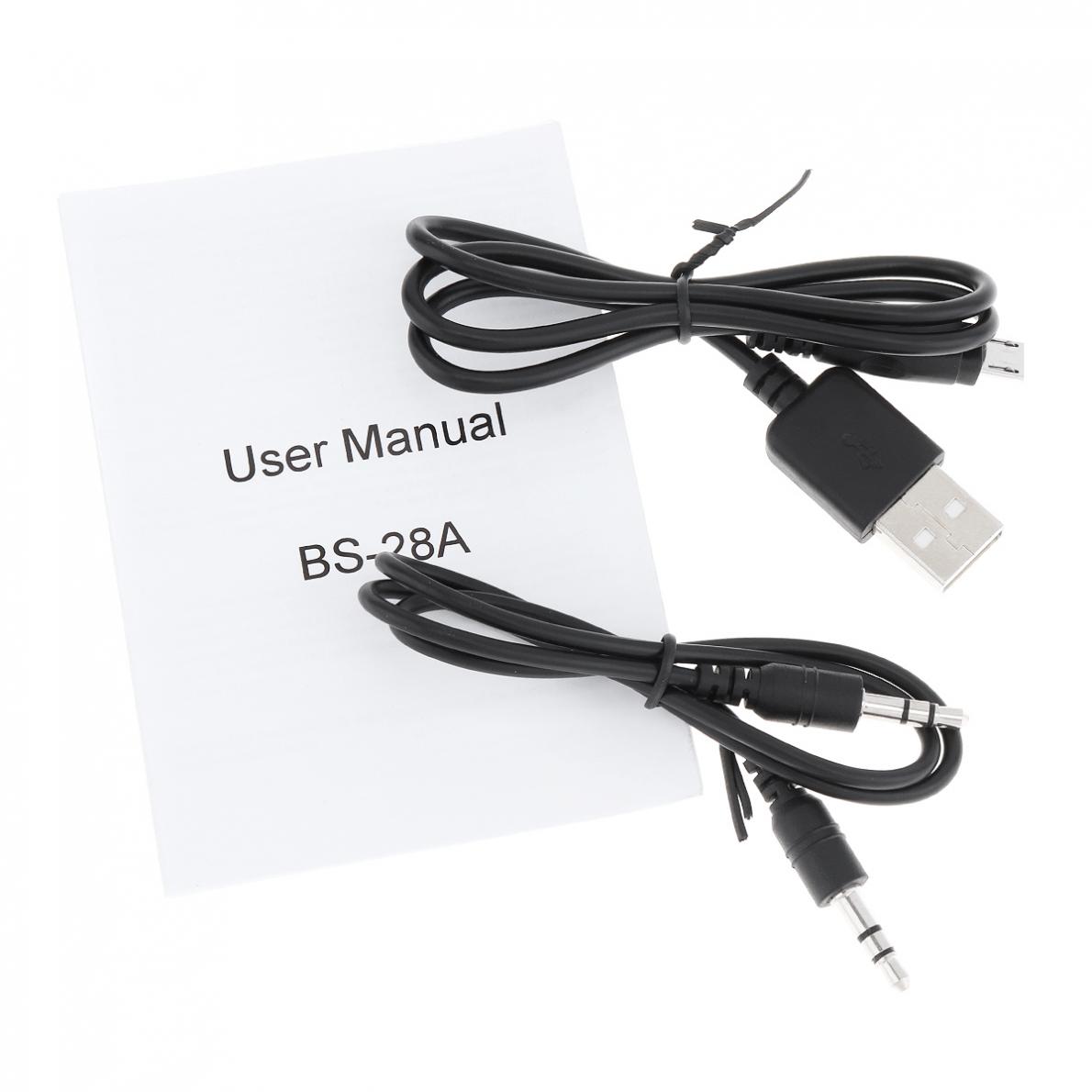 BS-28A Portable Meeting Bluetooth Soundbar Speaker with 2 Full Range Horns Support TF Card and FM Radio for PC TV Smartphone