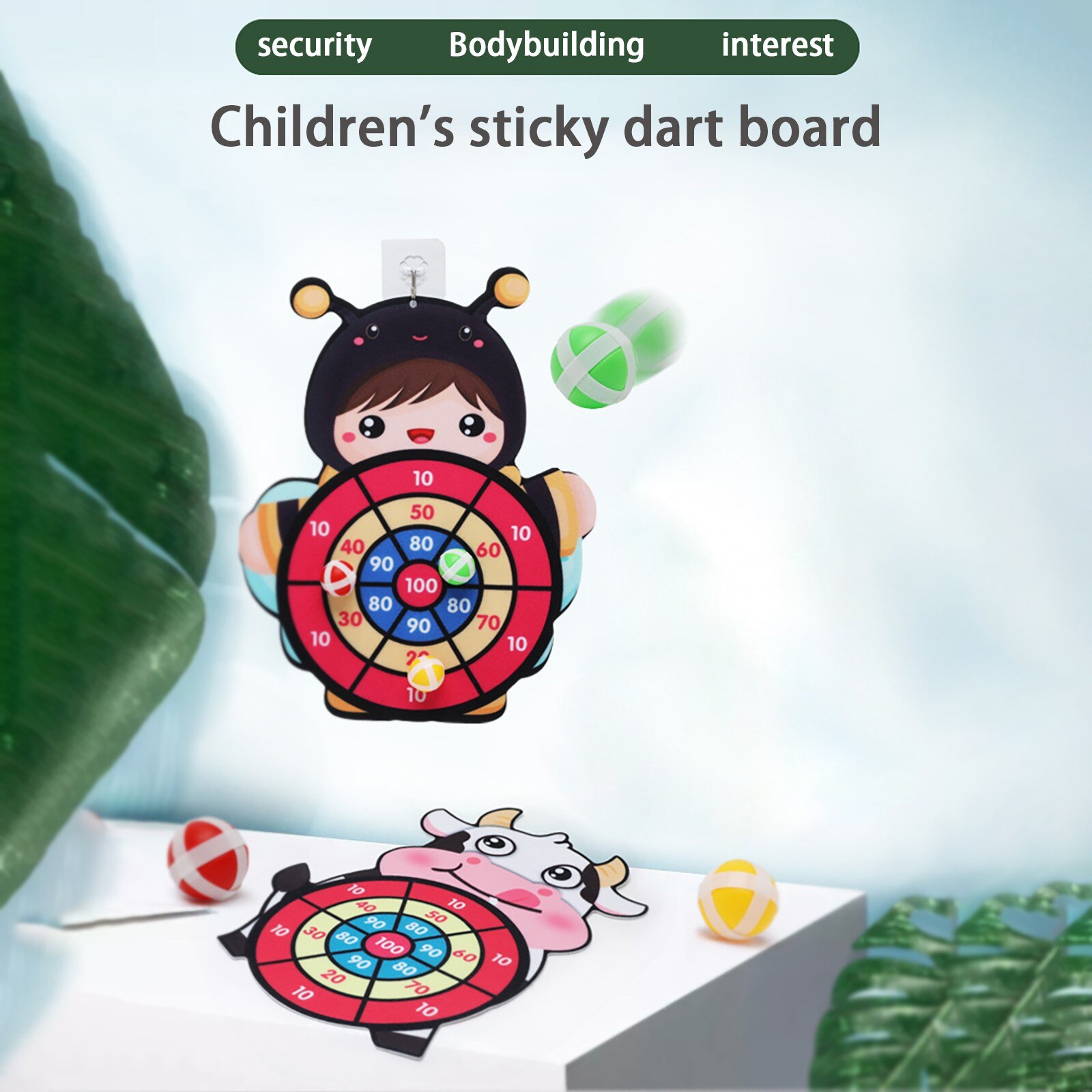 Speelgoed Voor Kinderen Kinderen Sticky Ballen Dartbord Leuke Cartoon Dier Vormige Doel Dart Nauwkeurigheid Brinquedo Игрушки Для Детей