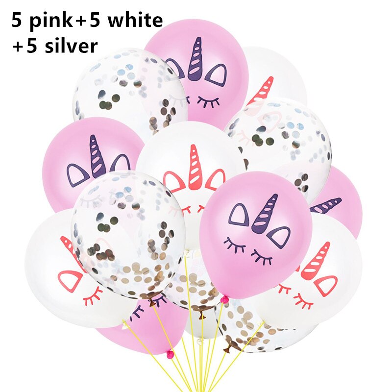 1set Hawaiian Unicorn Party Fiesta Party Balloons Baby Shower Happy Birthday Wedding Party Deco AnniversaireComunion Decoracion