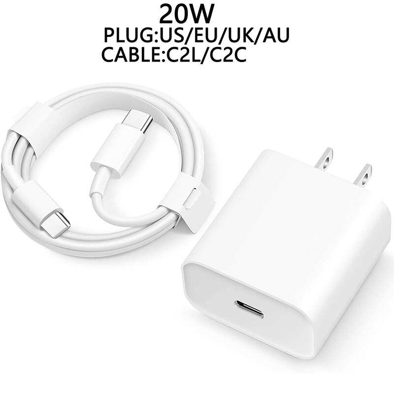 USB cable usb charger type c Quick Charge 3.0 QC PD Charger 20W for iPhone 12 X ForXiaomi Laptop