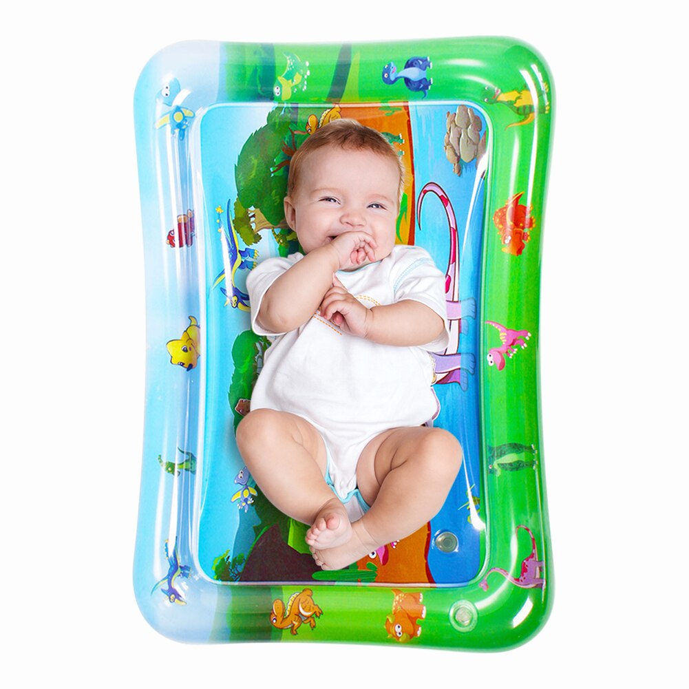 Baby Kids Play Mat Baby Opblaasbare Klopte Pad Dinosaurus Patroon Water Kussen Sport Speelgoed Spelletjes Spelen Mat Met Vriend