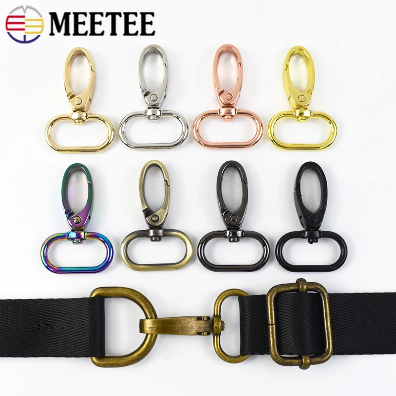 5/10/20/30 Stuks 25Mm Draaibare Kreeft Sluiting Voor Riem Tas Metalen Gespen Riem Riem Snap Haken Sleutelhanger Karabijnhaak Diy Accessoires