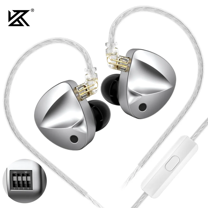 KZ D-FI In-Ear Monitor Oordopjes - HiFi Geluid, Afneembare 2PIN Kabel, Tuning Functie
