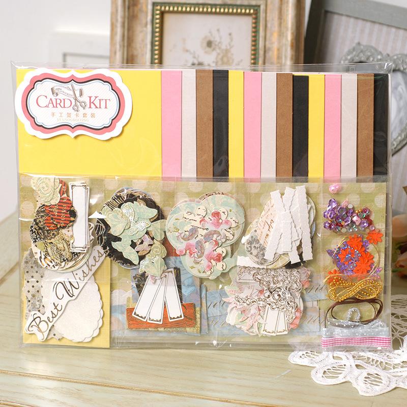 1 Set Of Handmade Material Pack Diy Handmade Greeting Card Making Supplies Kit Handmade Material Pack