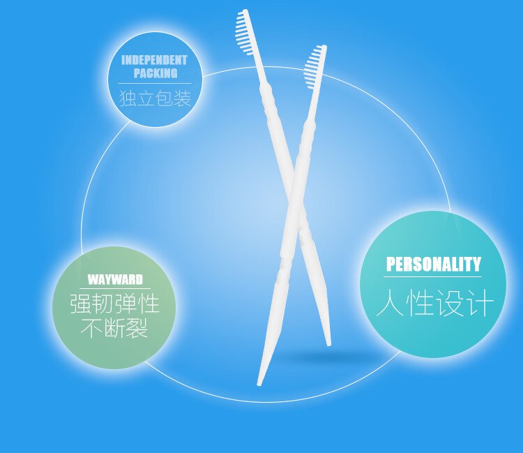 200PCS/box of double ultra-fine dental floss stick interdental brush dental oral care cleaning teeth food residue toothpicks