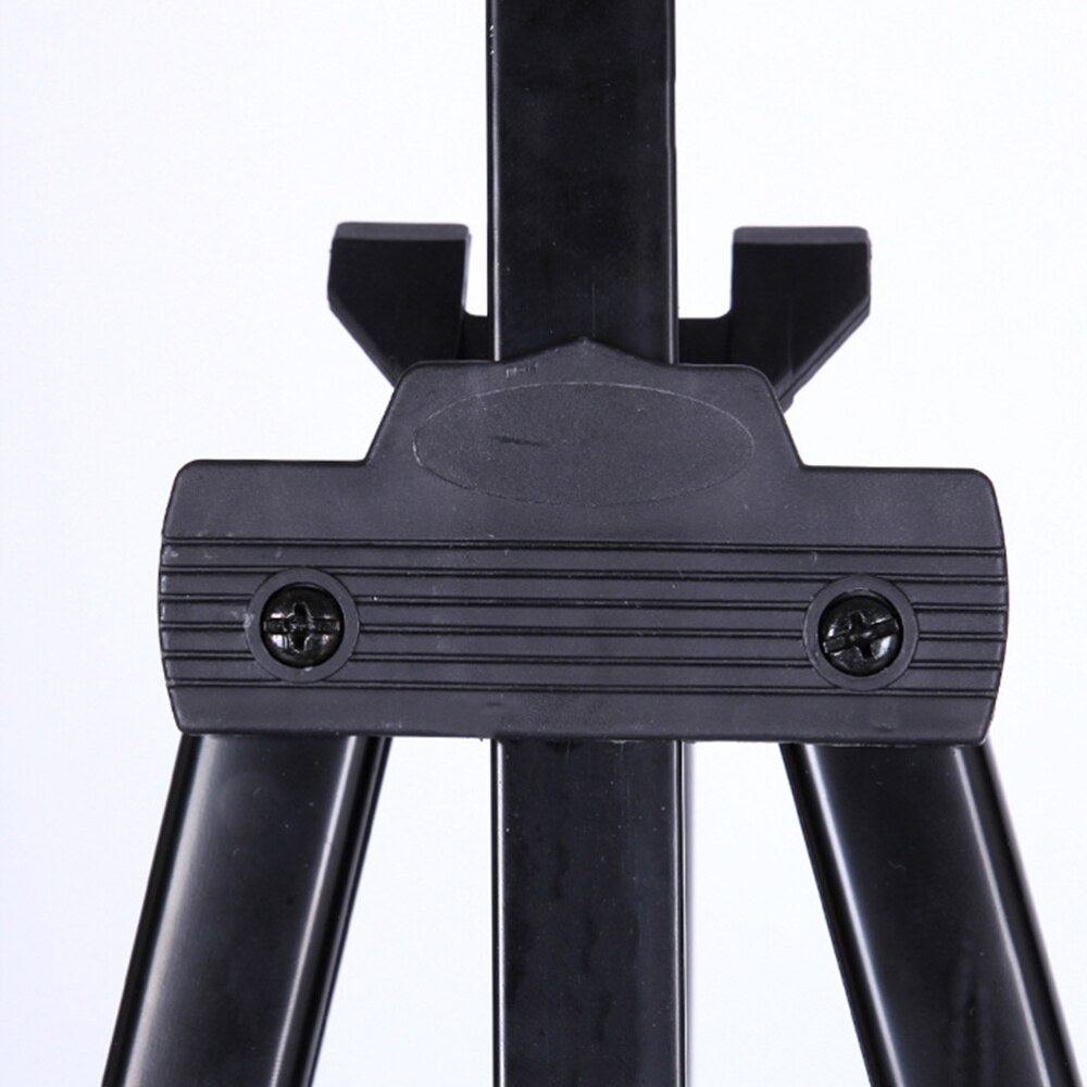 52-155cm Folding Iron Tripod Portable Canvas Easel Display Stand with Storage Carrying Bag for Indoor Outdoor Art Craft (Black)