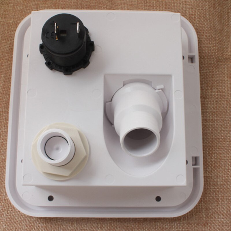 Universal Controllable White Gravity Water Hatch/Water Intake Fill Dish Lock Keys For Rv Trailer Camper Caravan Tanks