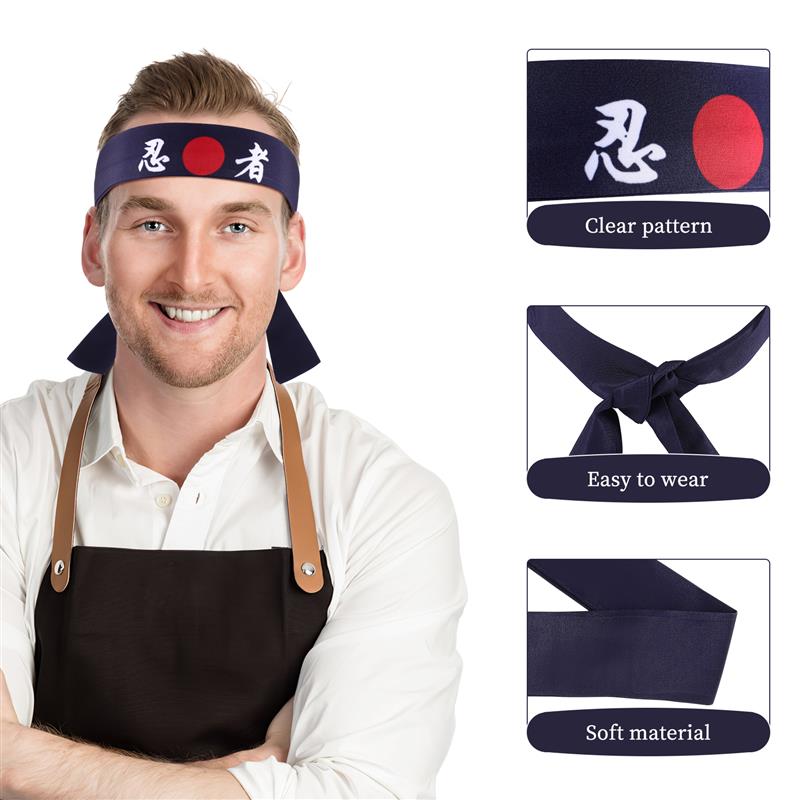 1pc kochen haut freundliche baumwolle küche japanische stirnband Karate stirnband ninja stirnbänder Sport stirnband