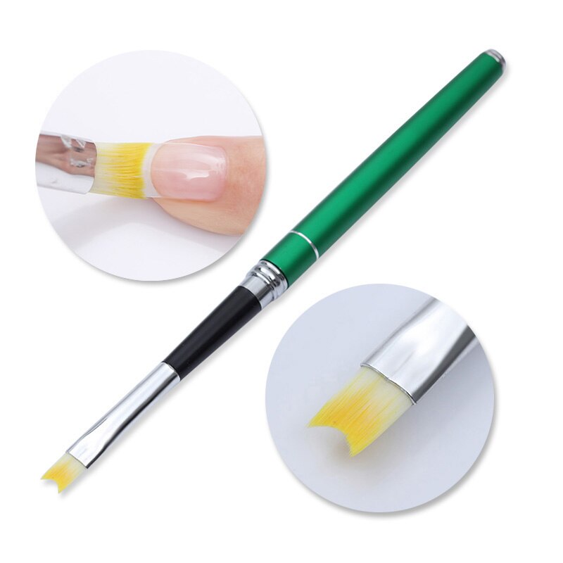 Steel French Tip Cutter Nail Tool Easy Smile V Line Shape Tips Manicure Edge Trimmer Acrylic French Nail Tips: Brush 01