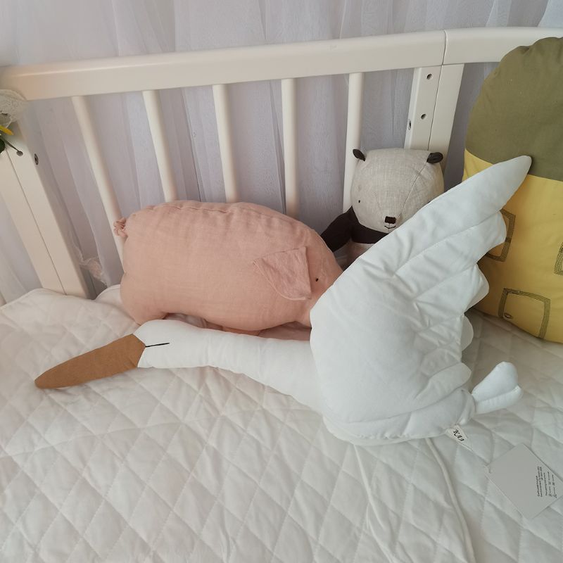 Sødt svanedyr legetøj blød pude baby sovedukke fødselsdag børneværelse dekoration