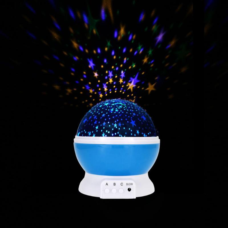 Romantic Starry Sky LED Projector USB Night Light Kids Luminous Toys Chrismas Romantic Colorful Led Projection Lamp Lights