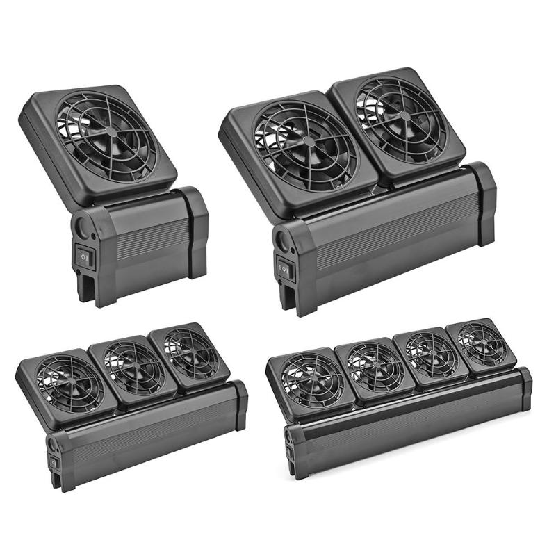 Ventilador de refrigeración para acuario DC12V, Control silencioso de temperatura, refrigerador de Tanque De Agua para peces, accesorios de regulación de temperatura necesarios