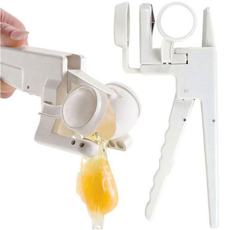 EZCracker Handheld Egg Cracker and Separator Quick Egg Whites Yolk Safe Kitchen Gadgets Eggs Cracker Separator