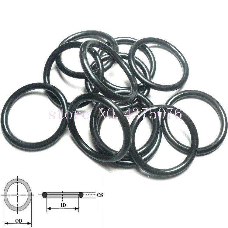 140 150 180 190 195*1.9 (OD * Dikte) zwarte NBR Rubber O Ring Ring O-Ring Oil Seal Pakking
