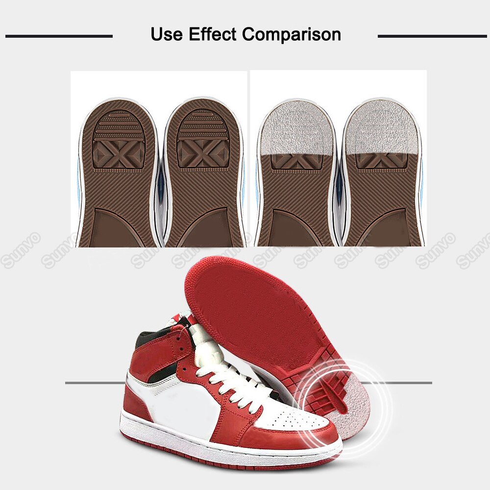Sunvo-Protector de suela de talón para zapatillas, pegatinas de suelas resistentes al desgaste, autoadhesivas, suela de goma, almohadillas antideslizantes para el cuidado de los zapatos