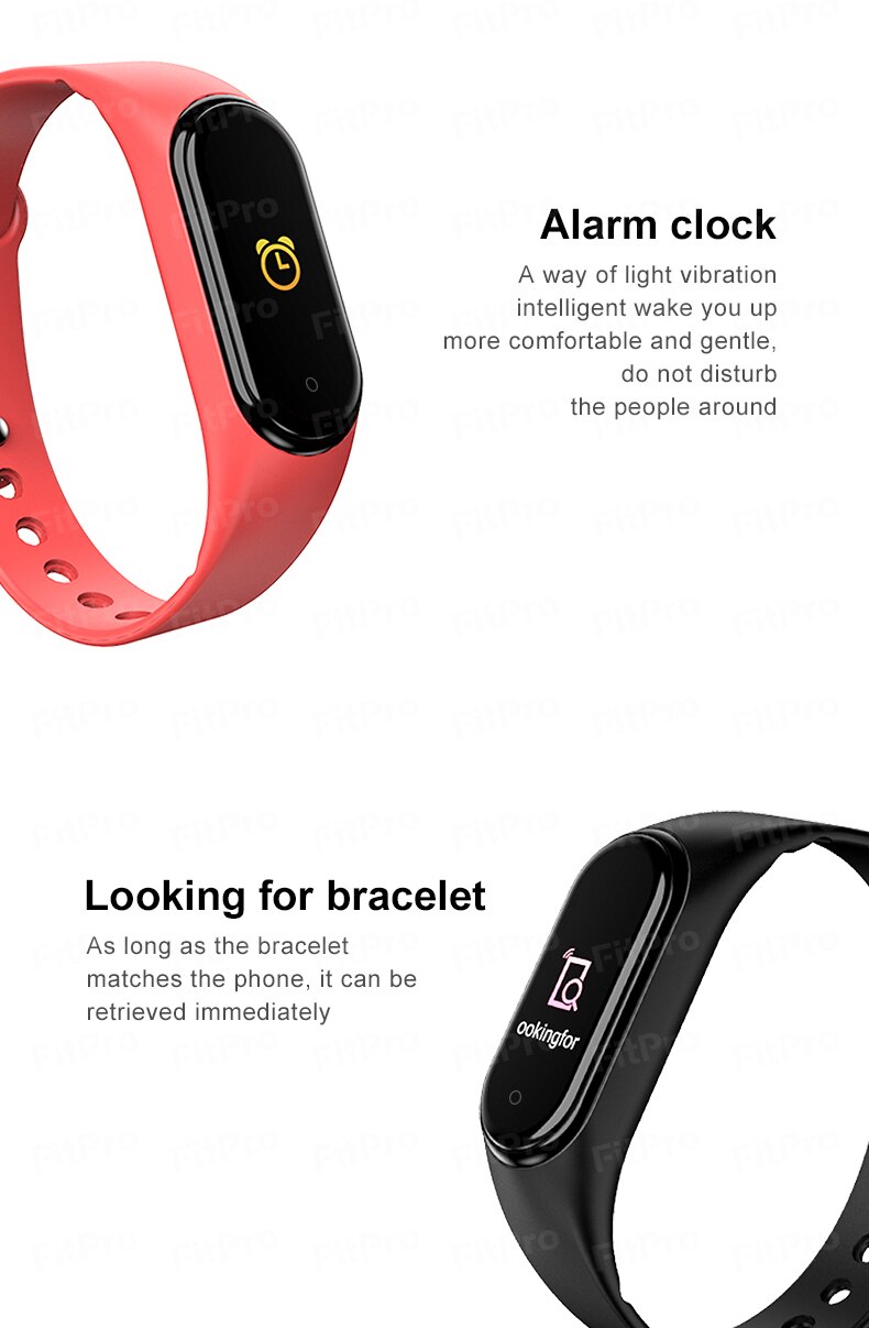 M4 Upgrade version Body Thermometer Bracelet M4 Pro Measurement Health Smart Band M5 Bluetooth Call/Music Fitness Tracker Watch