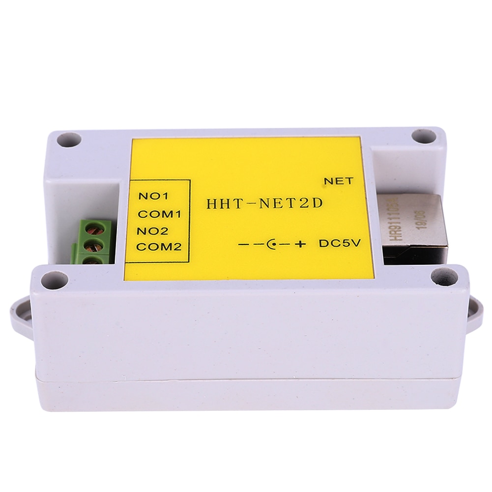 2 kanal  dc5v industriel ethernet ip netværk relæ modul fjernbetjening enhed ethernet til  rs485 fjernbetjening hht-net 2d