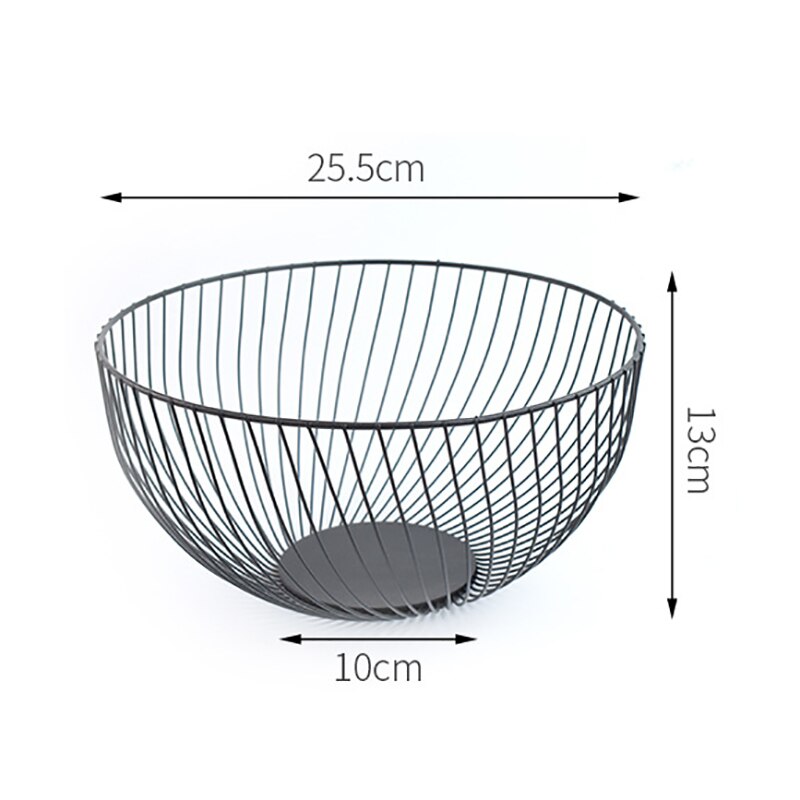 Keuken Mand Container Kom Metalen Draad Mand Fruit Groente Opslag Kommen Afvoer Rek Snack Lade Ei Manden Opslag Kom: C