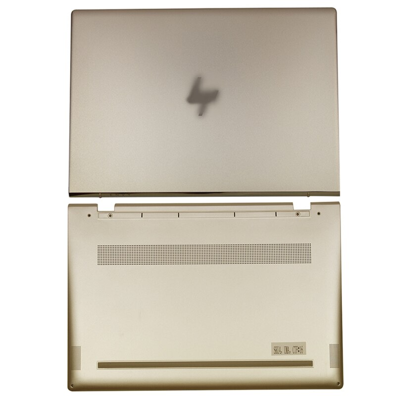 Funda trasera con bisagras para ordenador portátil HP ENVY 13-Serie AD 928448-001 928443-001 6070B1166301, color dorado y plateado, cubierta trasera LCD para portátil, 928447
