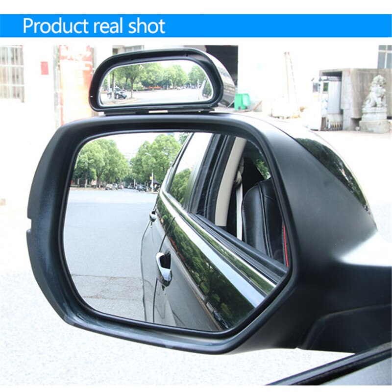 1 Pc Auto Blind Achteruitkijkspiegel Extra Spiegel High-Definition Grote View Bolle Glas Groothoek Rear View Blind Spot spiegel